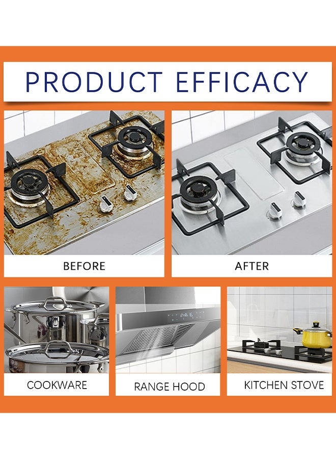 Jakehoe Kitchen Cleaner, Kitchen Degreaser Foam Spray, Stubborn Stains Cleaner, Multipurpose Grease Remover, Kitchens Grease Cleaner, Heavy-Duty Cleaner For Grease Stains On Cooktops, Ovens, Pots Rangehoods, Powerful, 120ML - Image 2